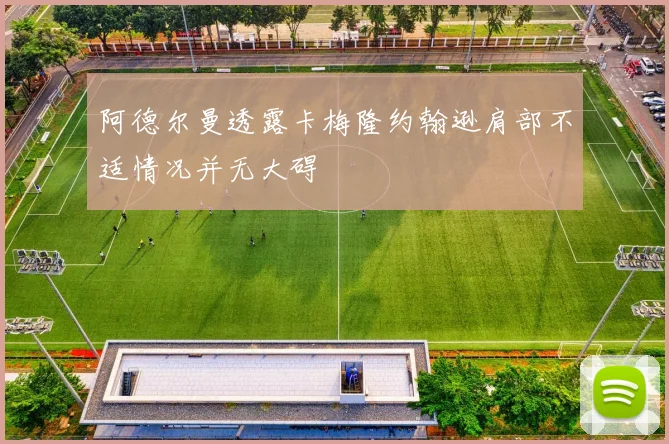 阿德尔曼透露卡梅隆约翰逊肩部不适情况并无大碍
